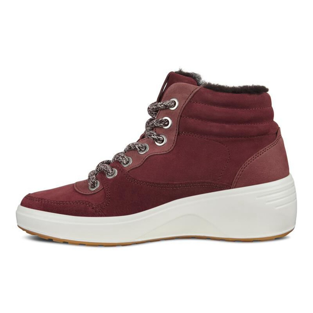 Botas Mujer - ECCO Soft 7 Wedge Tred - Vino - RPY826754